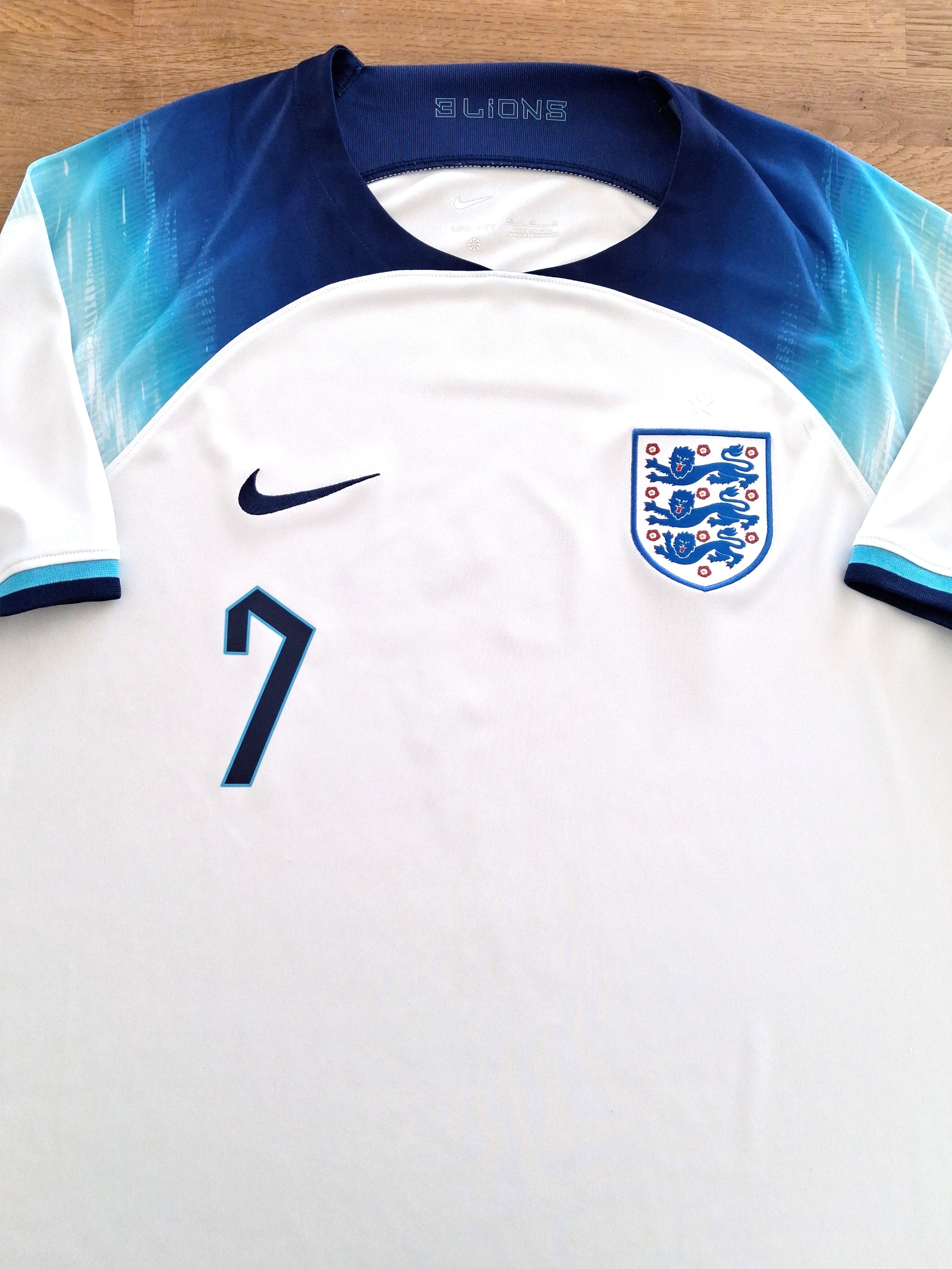 2022/23 England Home Football Shirt Grealish #7