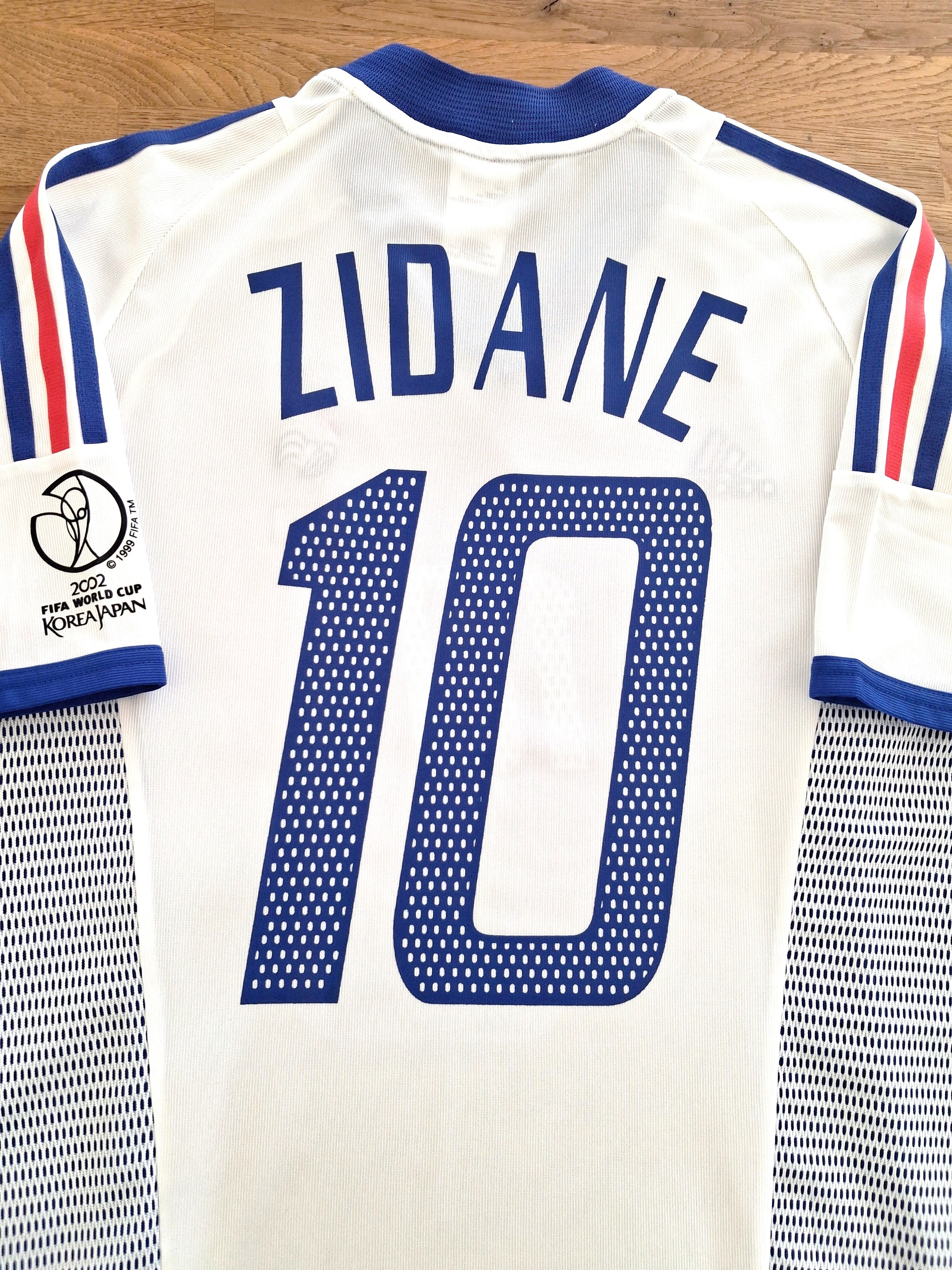 2002 France Away World Cup Football Shirt Zidane #10