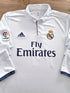 2016/17 Real Madrid Home La Liga Long Sleeve Football Shirt Bale #11