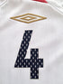 2007/08 England Home Football Shirt Gerrard #4 (S)