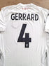 2007/08 England Home Football Shirt Gerrard #4