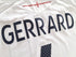 2007/08 England Home Football Shirt Gerrard #4 (S)