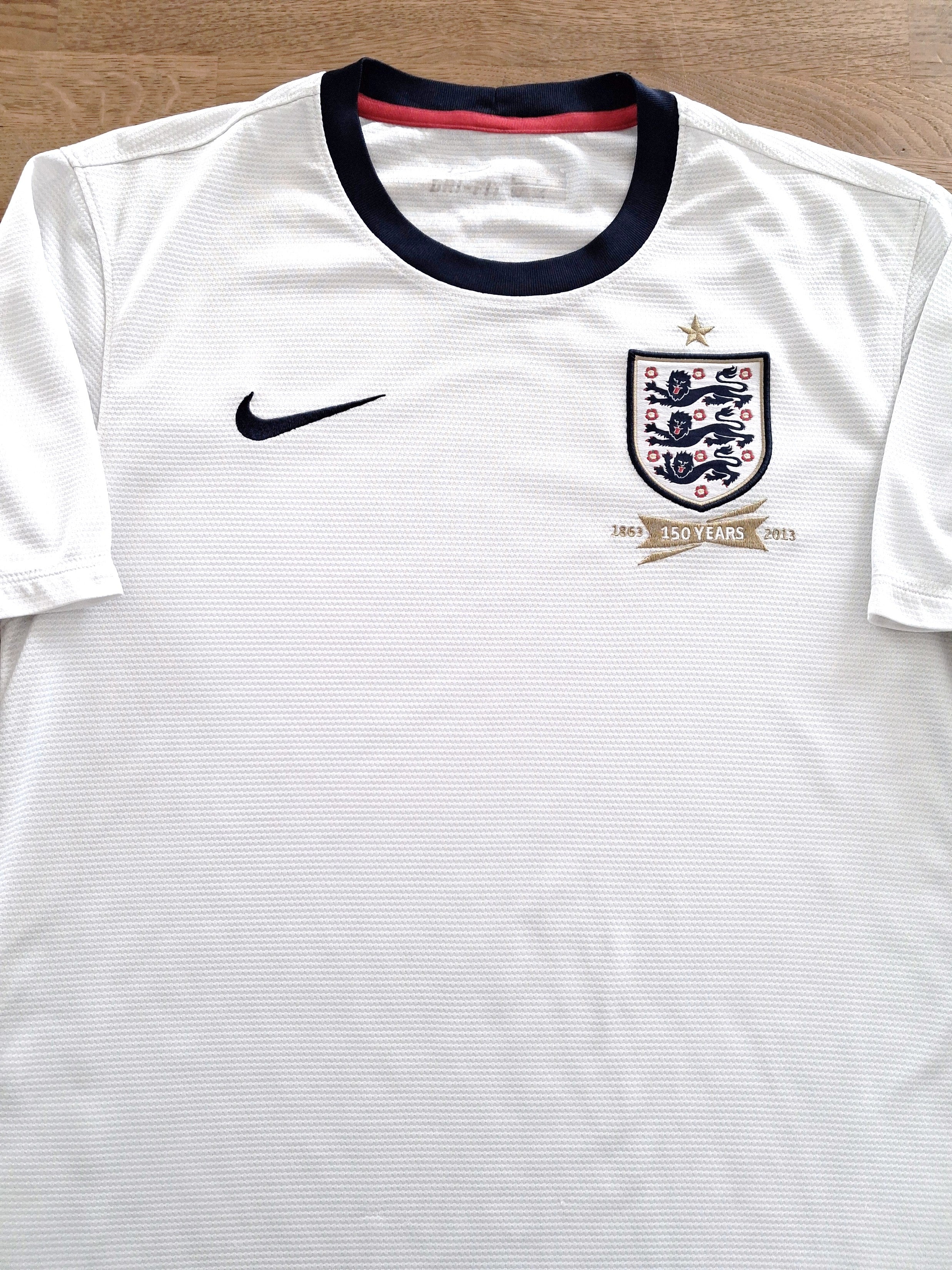 2013 England Home 150th Anniversary Football Shirt