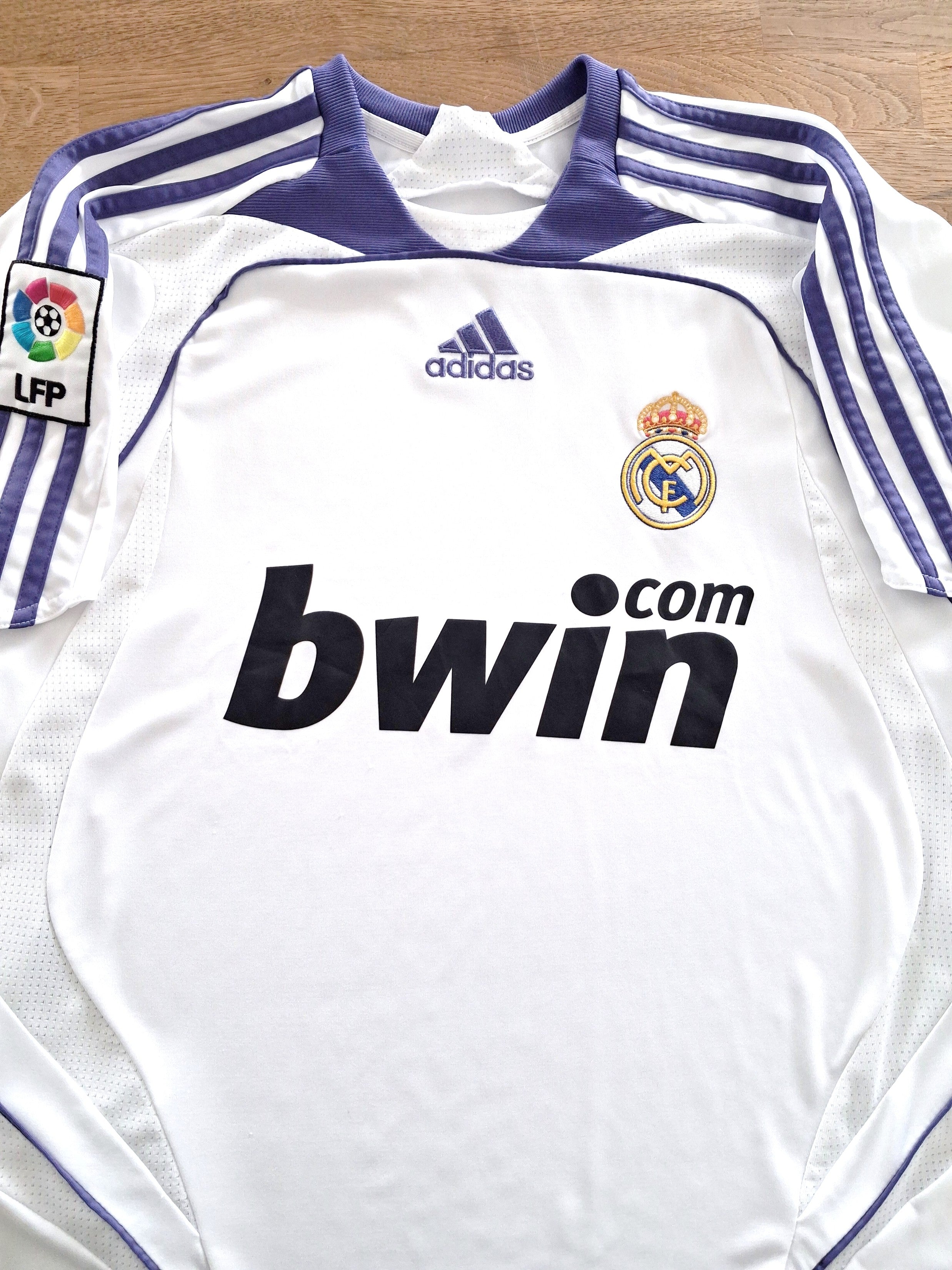 2007/08 Real Madrid Home La Liga Football Shirt