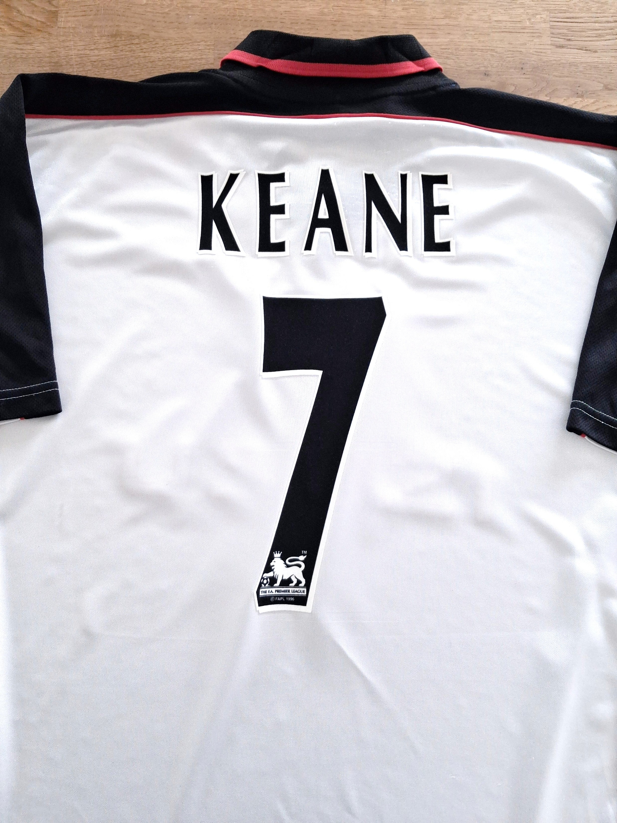 1999/00 Coventry City Away Premier League Football Shirt Keane #7 (XXL)