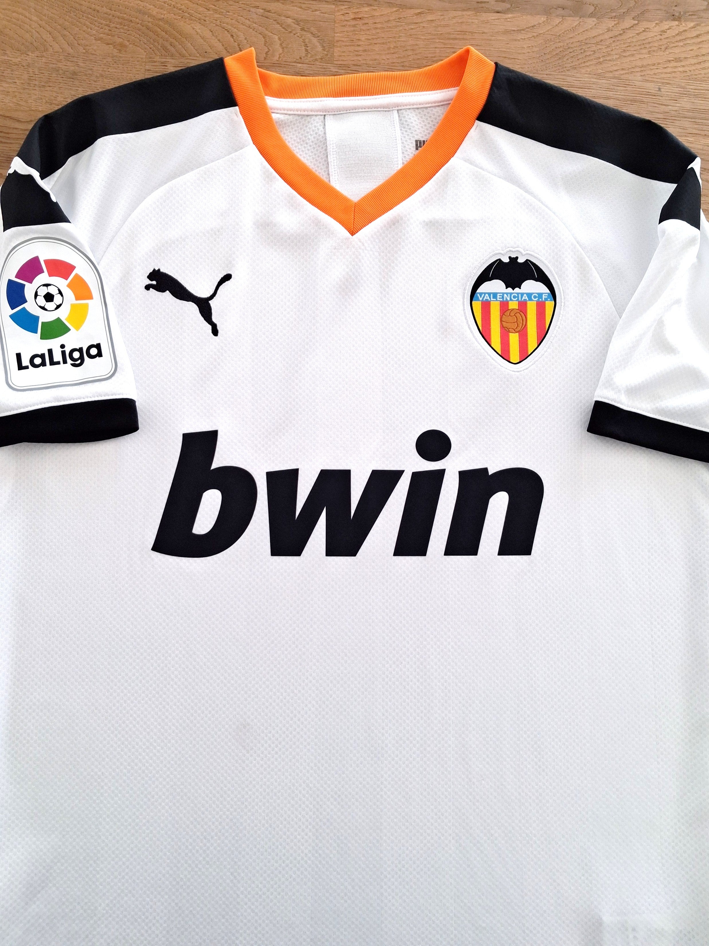 2019/20 Valencia Home La Liga Football Shirt