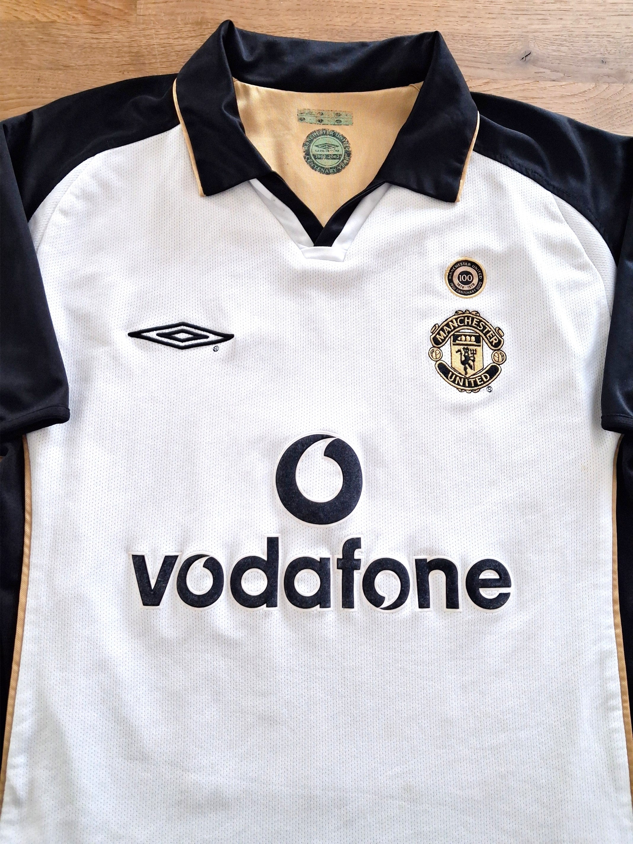 2001/02 Man Utd Away Centenary Football Shirt