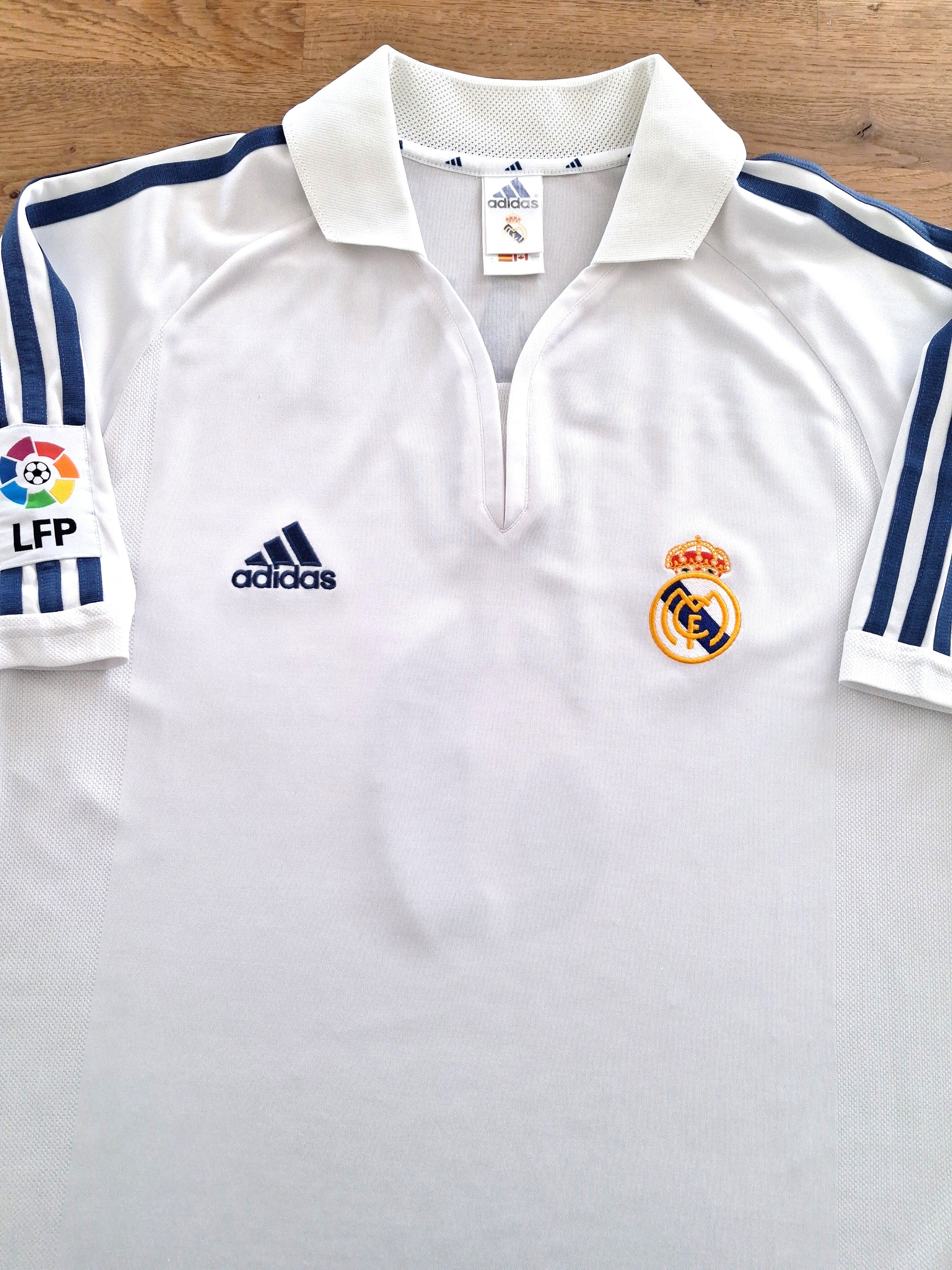 2001 Real Madrid Home La Liga Football Shirt