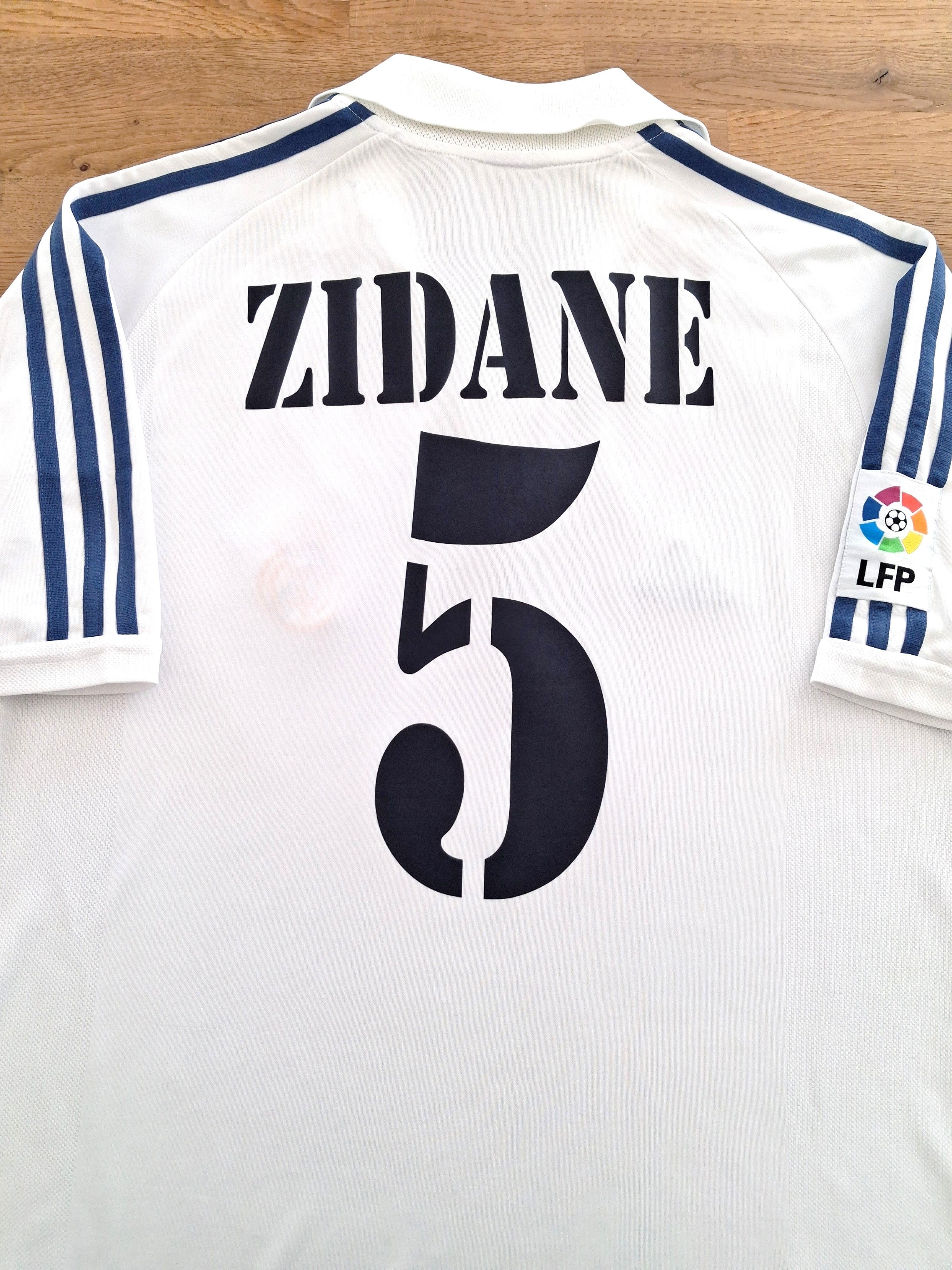 2001 Real Madrid Home La Liga Football Shirt Zidane #5