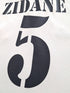 2001 Real Madrid Home La Liga Football Shirt Zidane #5 (M)