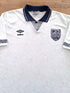 1990/91 England Home Football Shirt