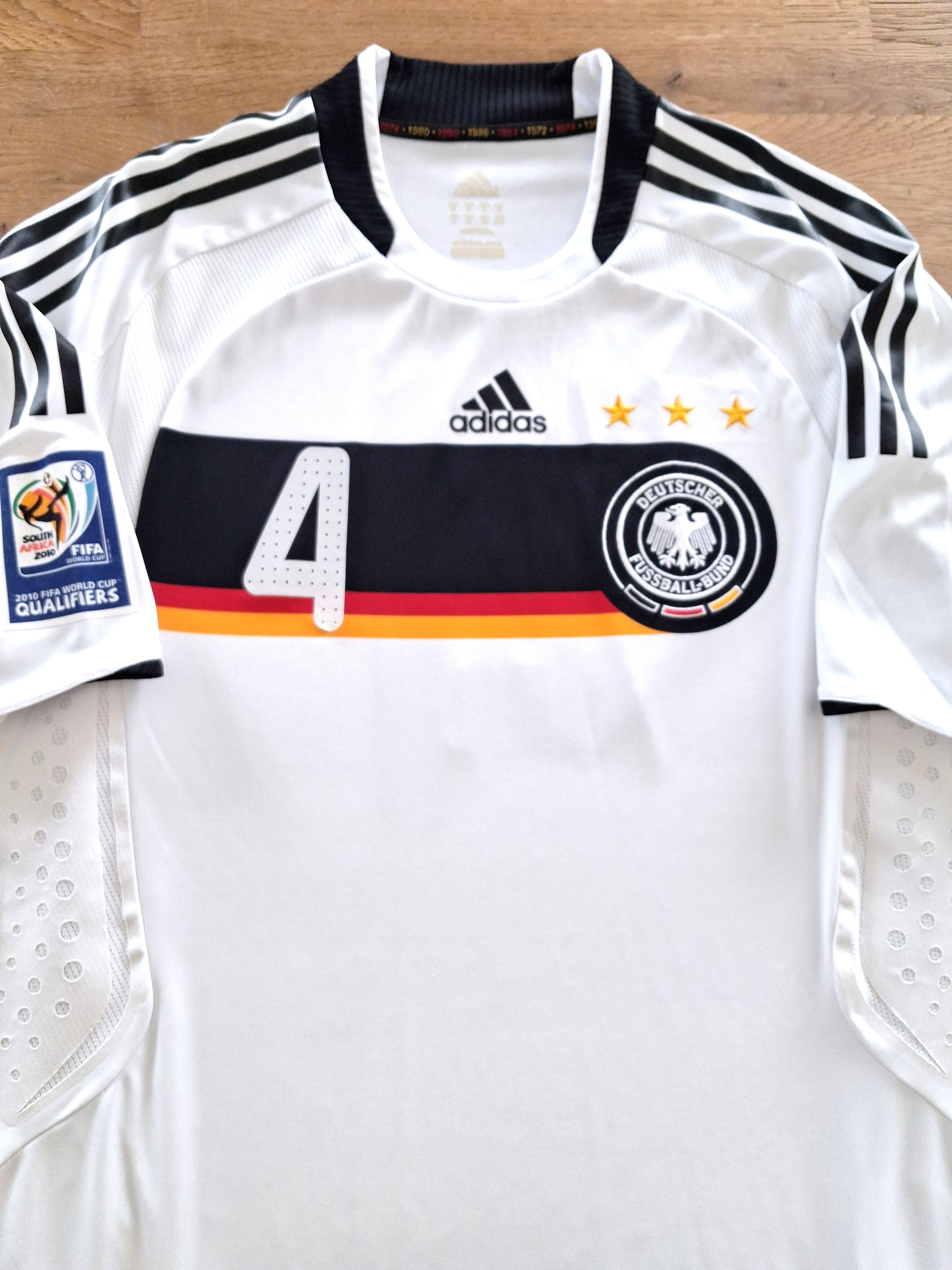 2008/09 Germany Home World Cup Qualifiers Formotion Football Shirt #4