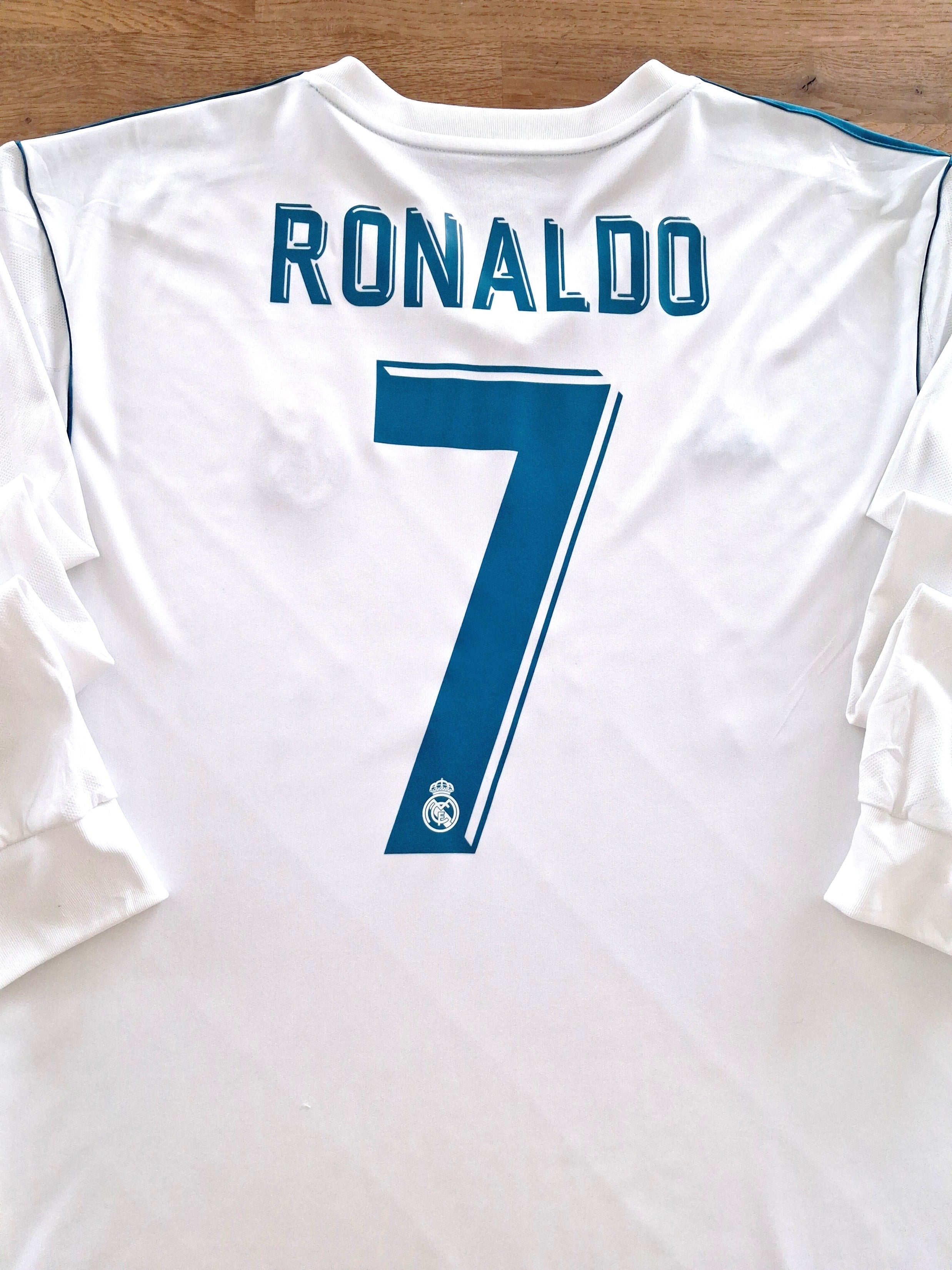 2018 Real Madrid Home Long Sleeve Football Shirt Ronaldo #7
