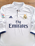 2016/17 Real Madrid Home La Liga Long Sleeve Football Shirt