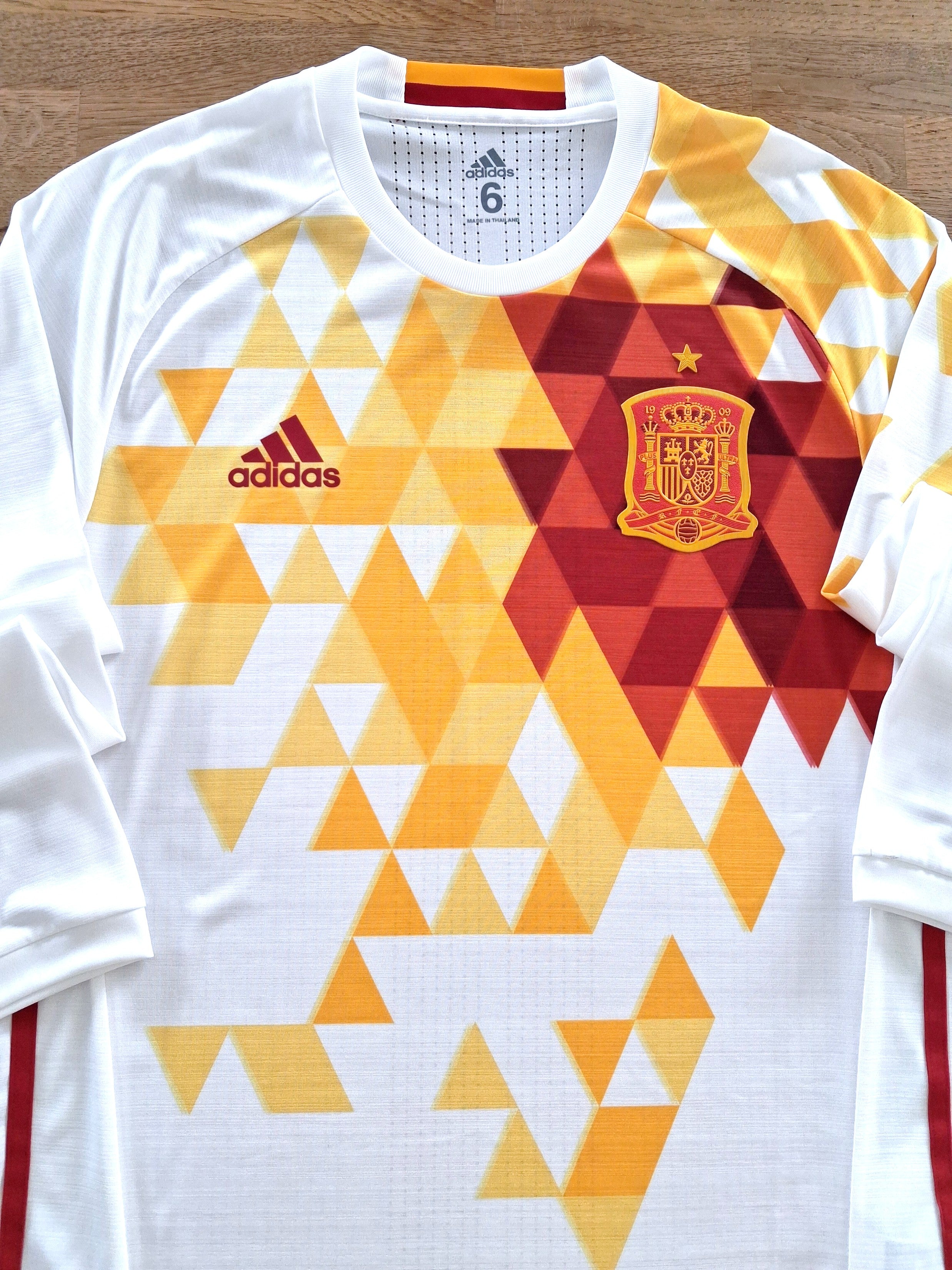 2016/17 Spain Away Adizero Long Sleeve Football Shirt