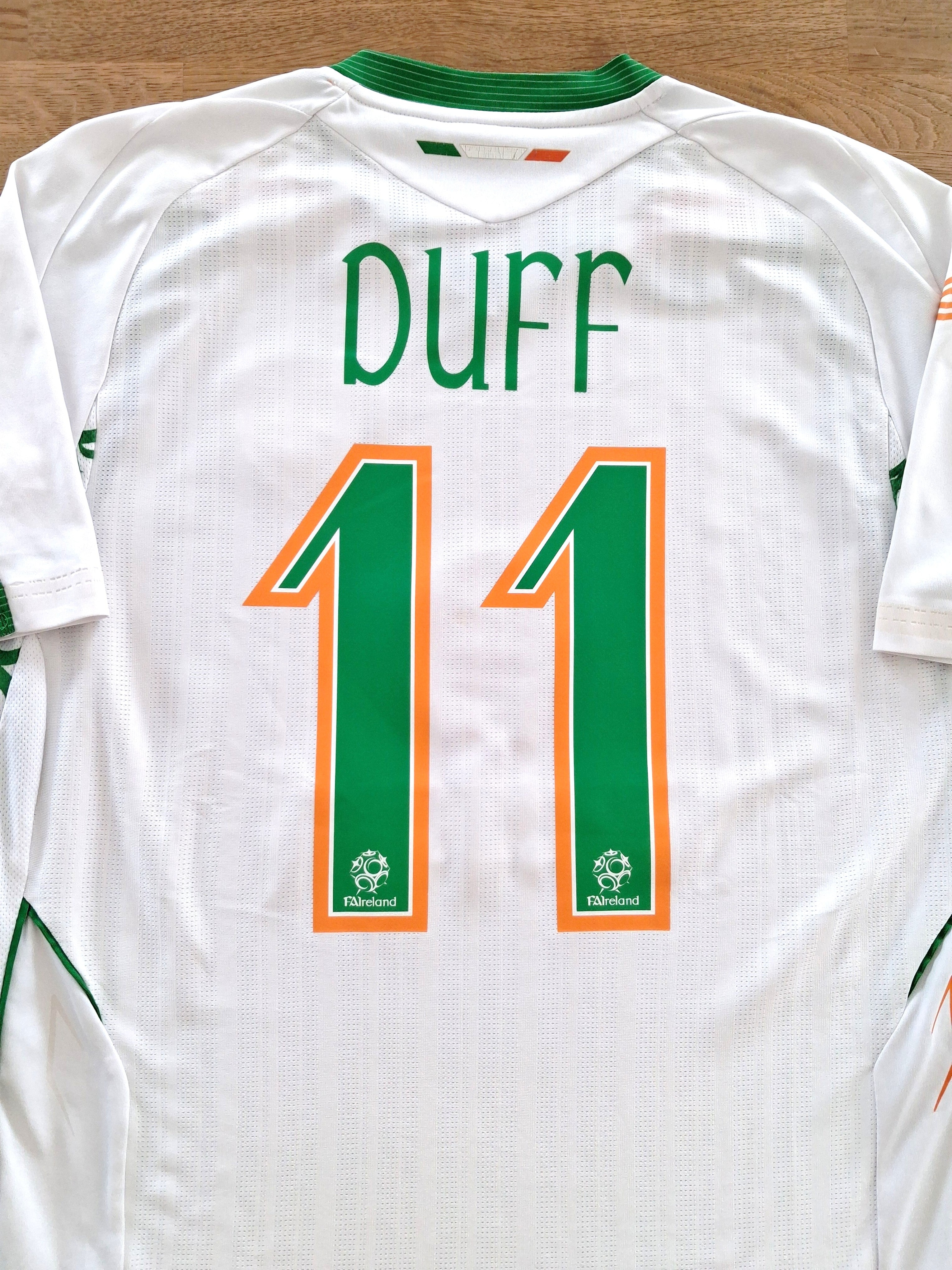 2007/08 Republic of Ireland Away Football Shirt Duff #11