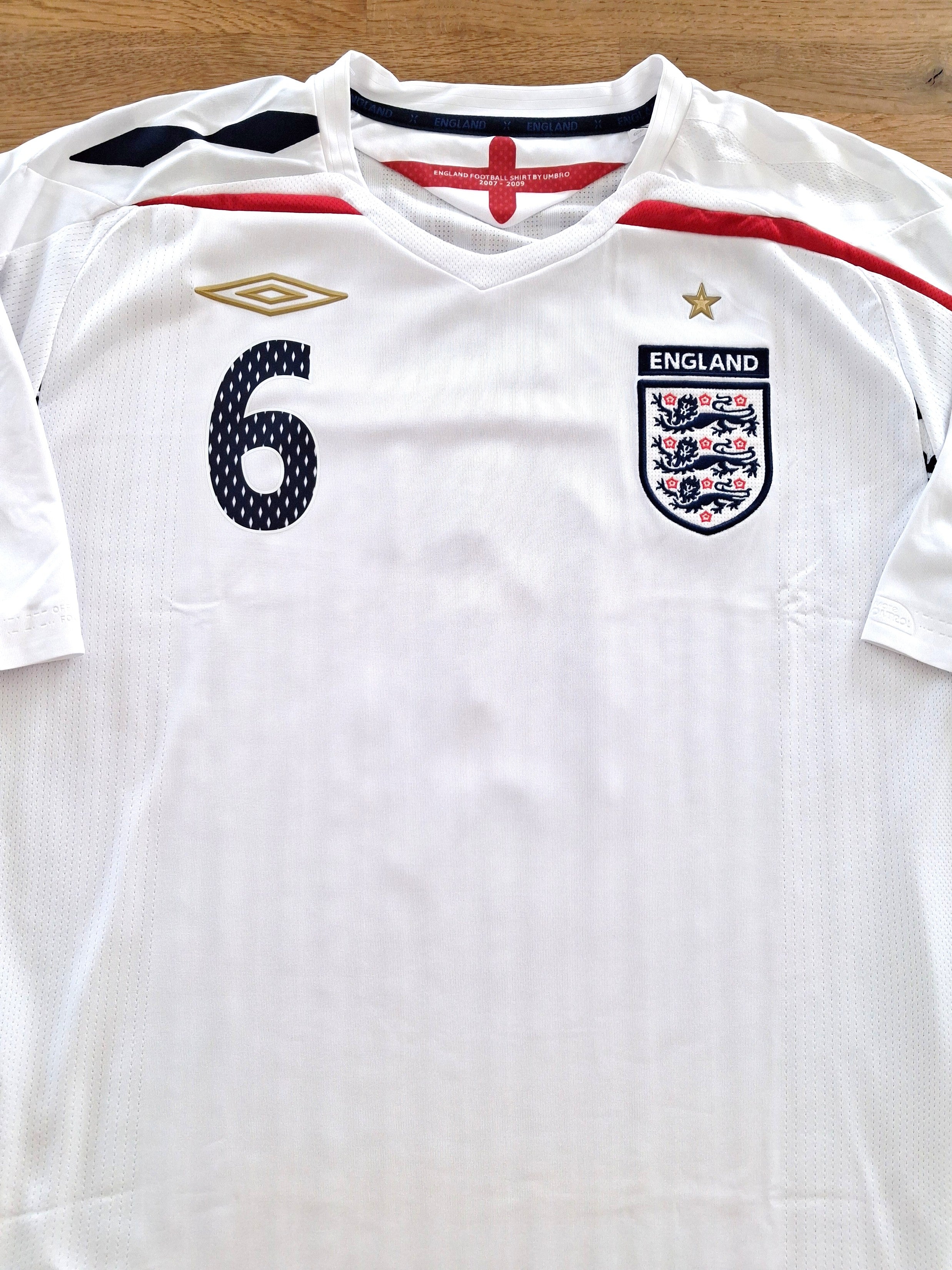 2007/08 England Home Football Shirt Terry #6