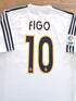 2003/04 Real Madrid Home La Liga Football Shirt Figo #10
