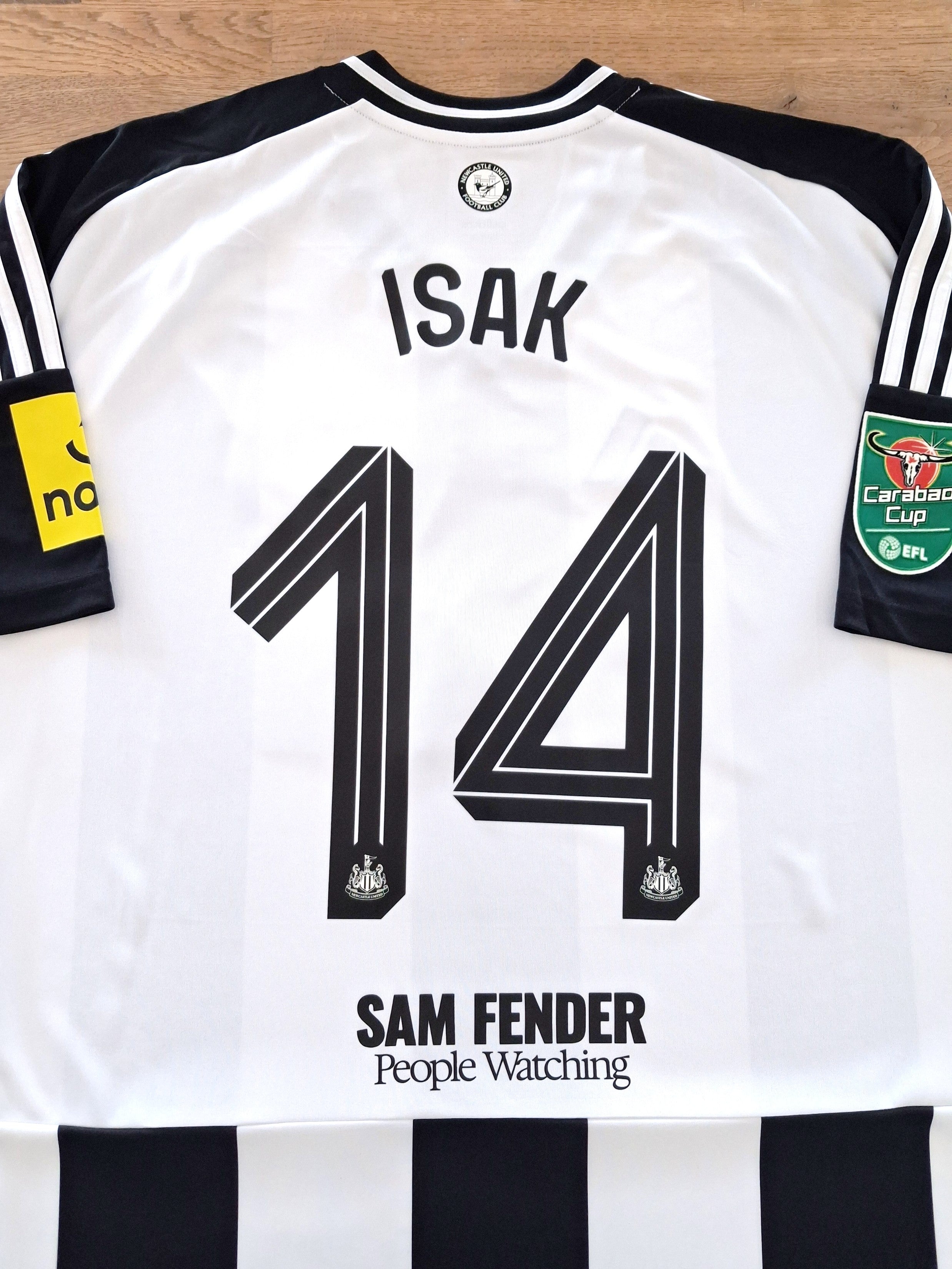 2025 Newcastle United Home Carabao Cup Final Football Shirt Isak #14