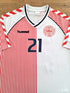2023 Denmark 'DBU 86' Reissue Away Football Shirt Højlund #21