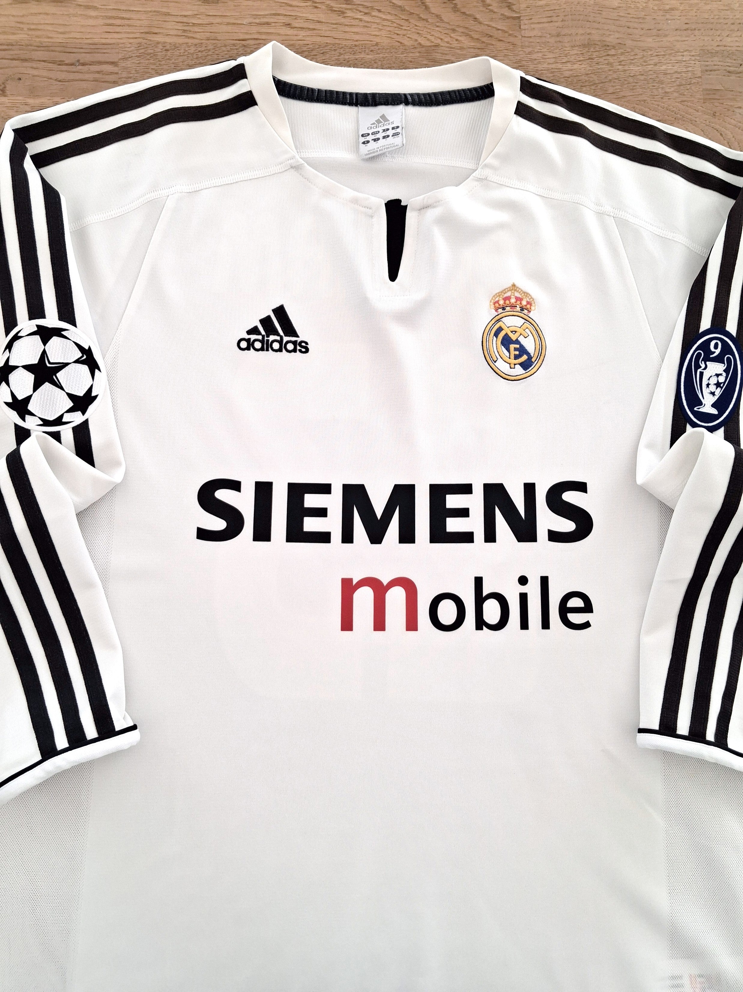 2003/04 Real Madrid Home Champions League Long Sleeve Football Shirt