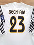 2003/04 Real Madrid Home Champions League Football Shirt. Beckham #23