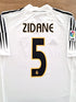 2004/05 Real Madrid Home La Liga Football Shirt Zidane #5