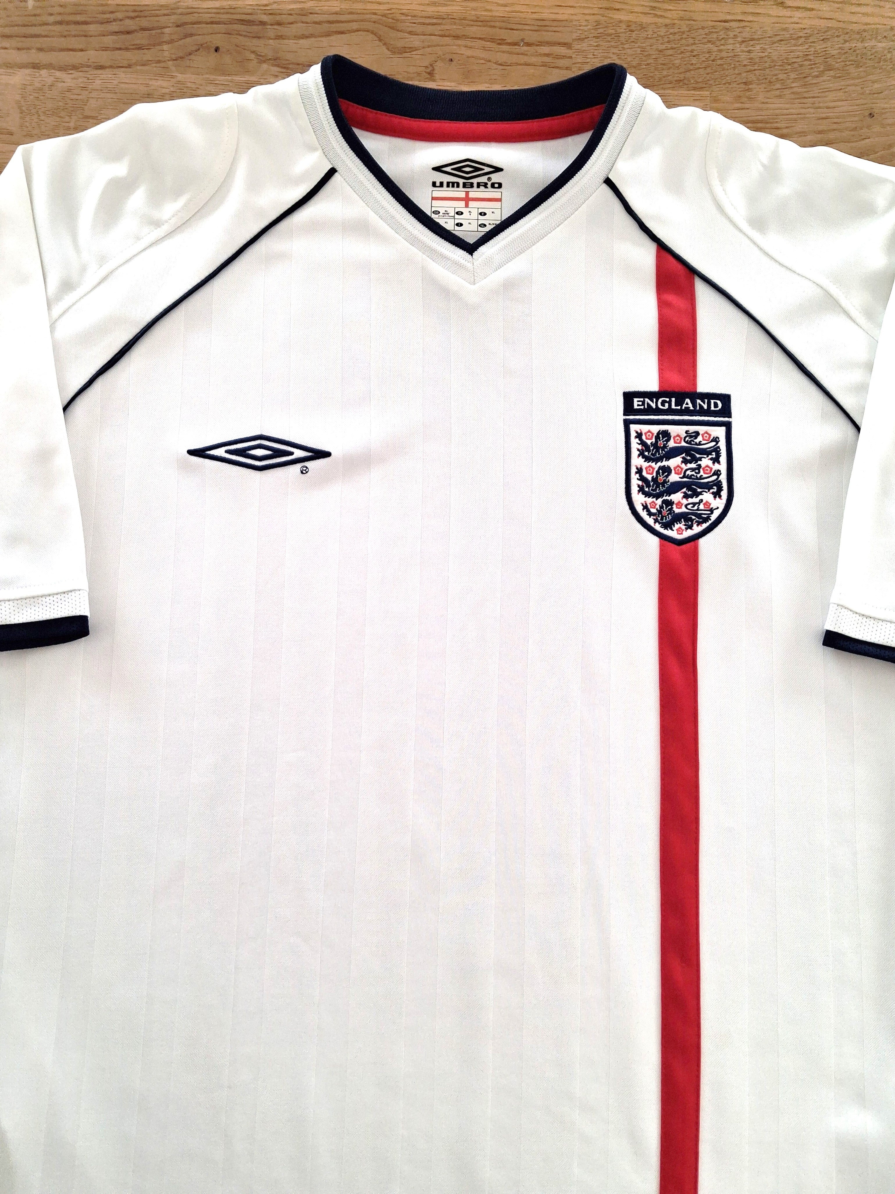 2001/02 England Home Football Shirt