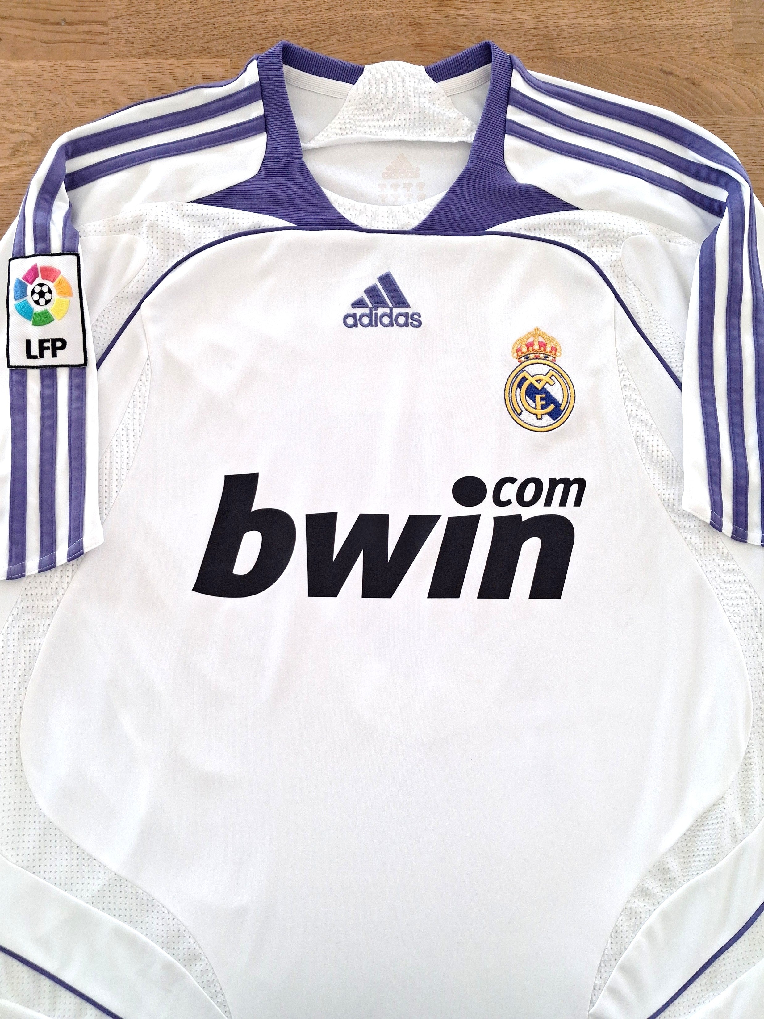 2007/08 Real Madrid Home La Liga Football Shirt