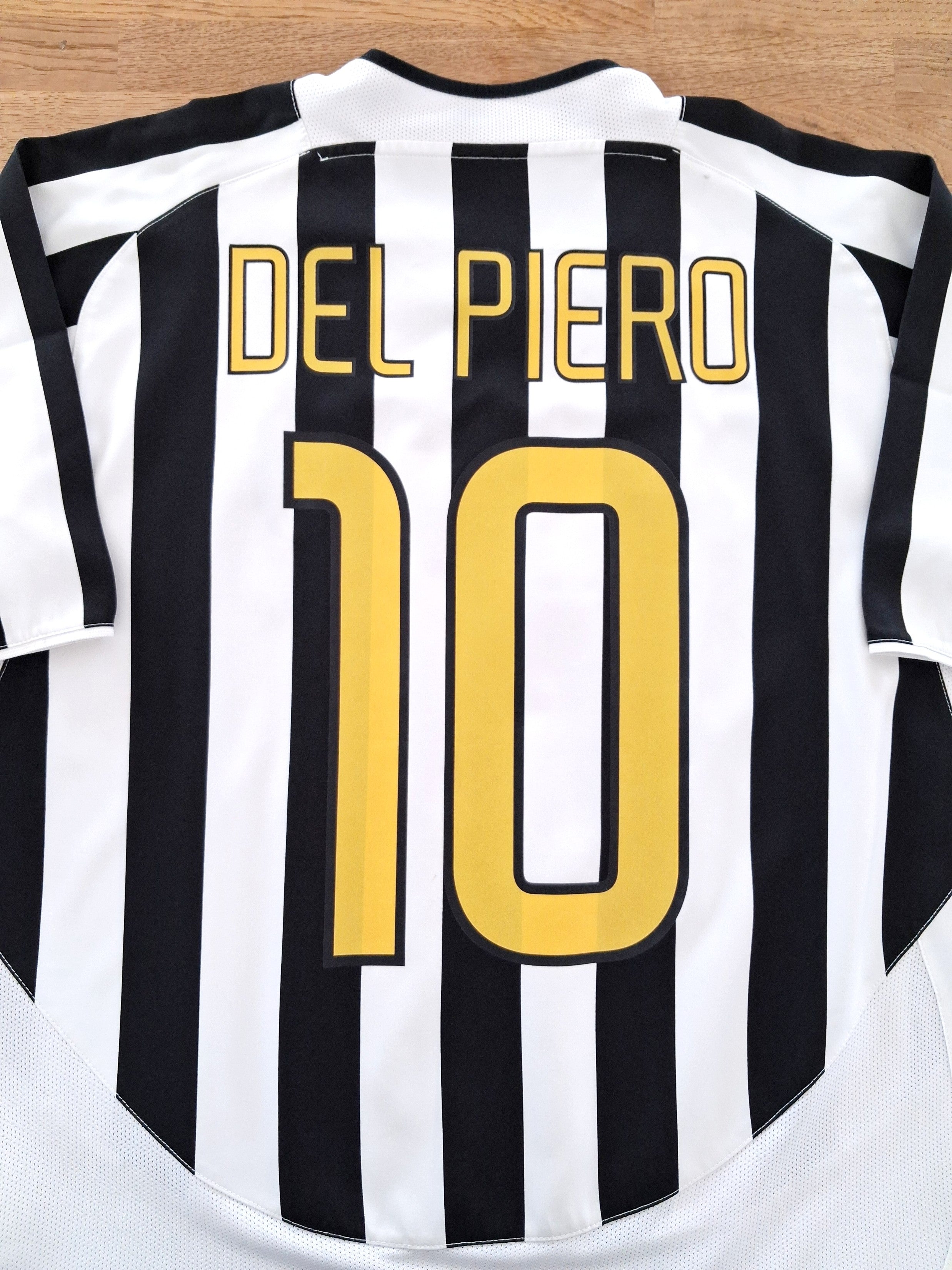 2003/04 Juventus Home Football Shirt Del Piero #10