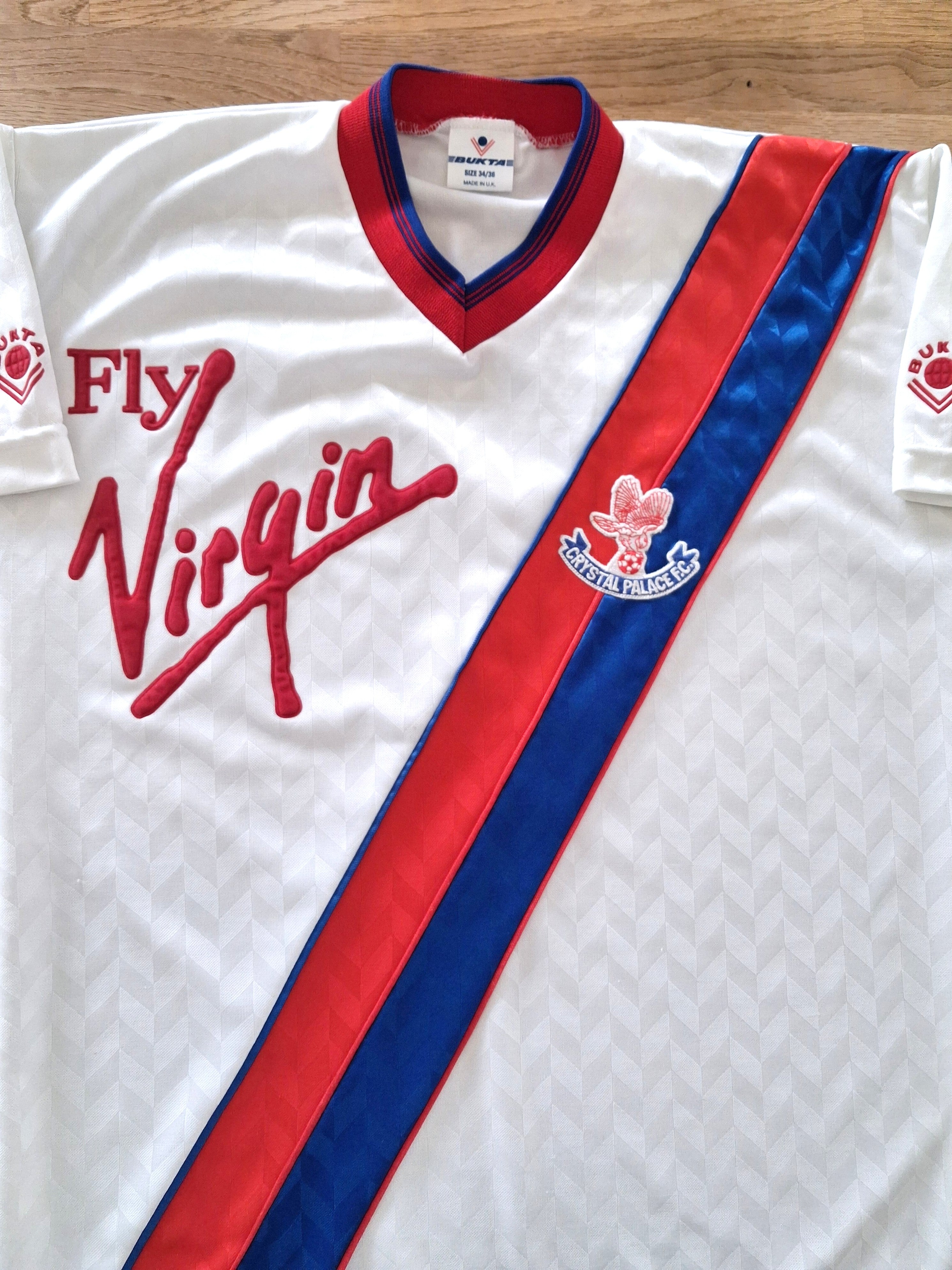 1989/90 Crystal Palace Away Football Shirt