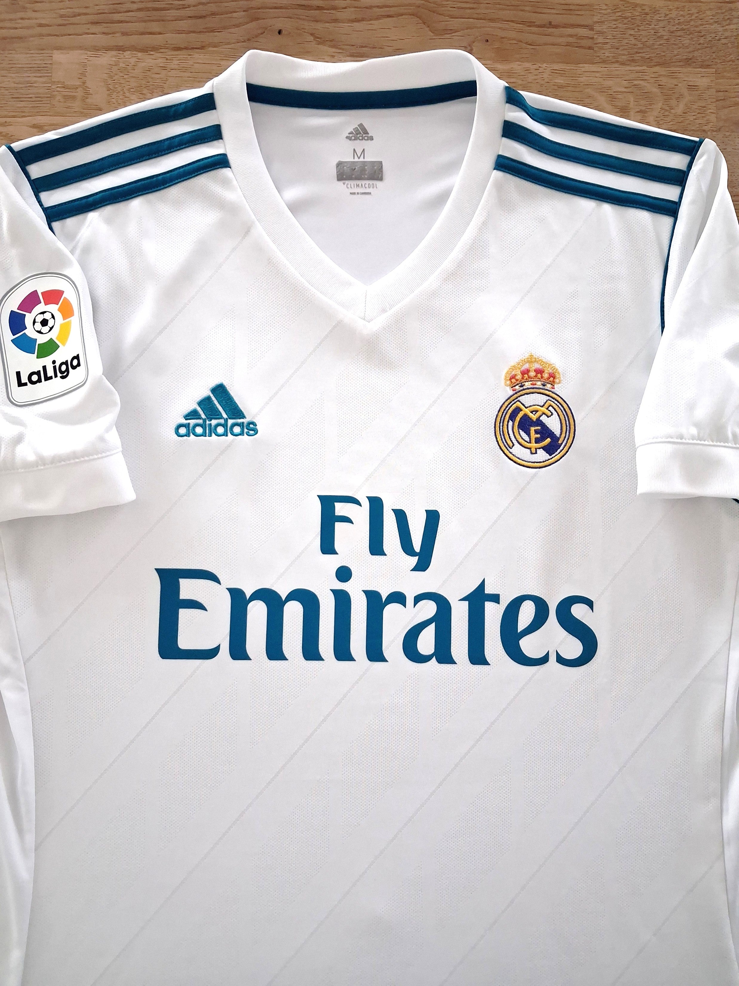 2017/18 Real Madrid Home La Liga Football Shirt