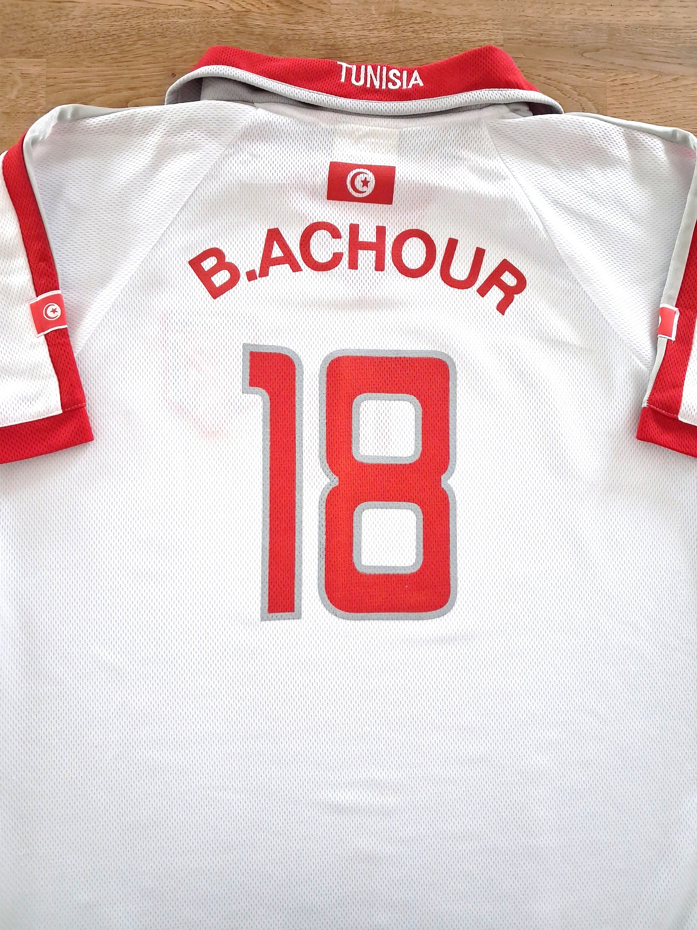 2004/05 Tunisia Home Football Shirt B.Archour #18