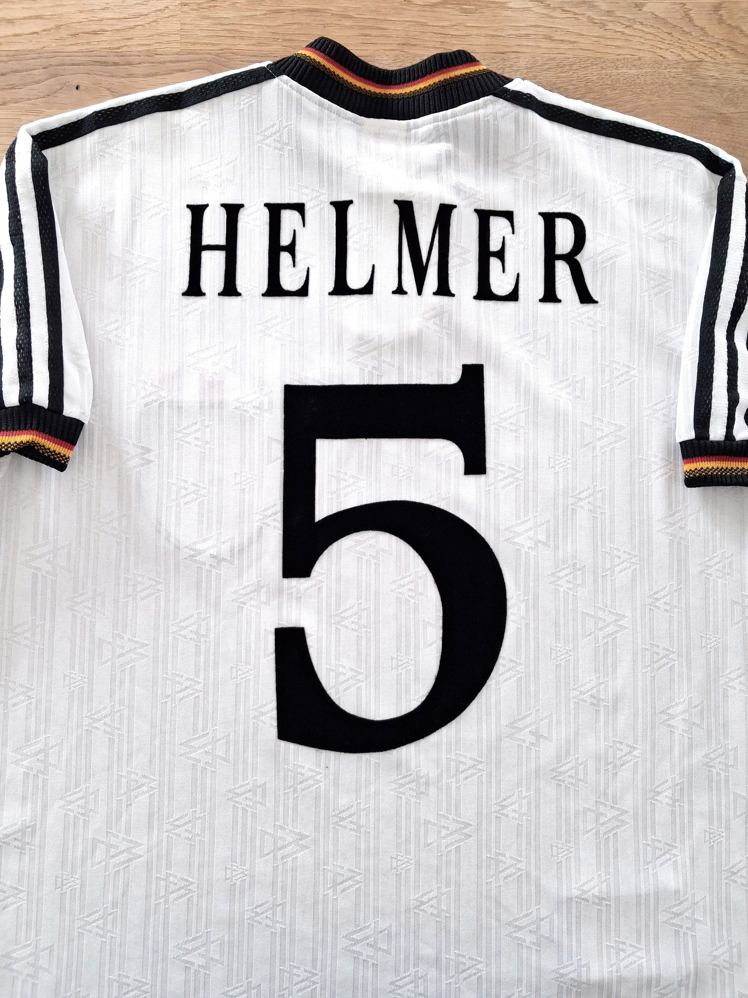 1996 Germany Home Player Issue Football Shirt Helmer #5