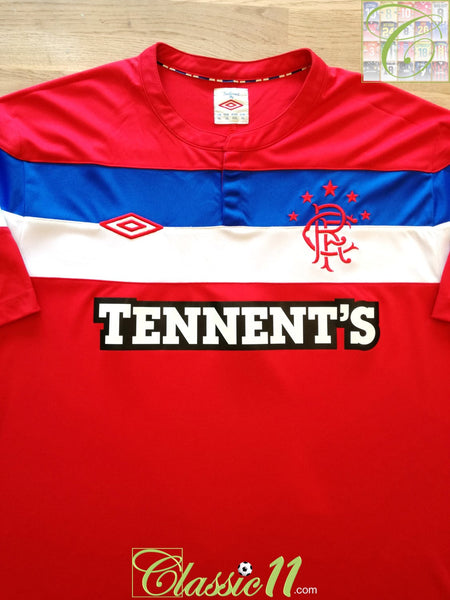 Rangers Glasgow Football Shirt Jersey Home Tennent's Umbro