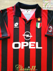 1996/97 AC Milan Home Football Shirt