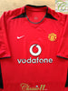 2002/03 Man Utd Home Premier League Football Shirt Ferdinand #6 (B)