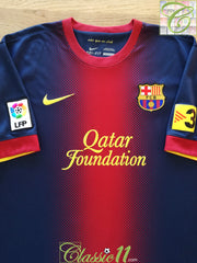 2012/13 Barcelona Home La Liga Football Shirt