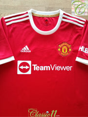 2021/22 Man Utd Home Football Shirt