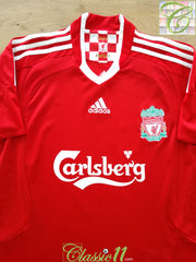 2008/09 Liverpool Home Premier League Football Shirt Kuyt #18 (L)