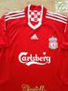 2008/09 Liverpool Home Premier League Football Shirt Keane #7 (L)