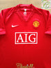 2007/08 Man Utd Home Premier League Football Shirt Rooney #10 (XXL)