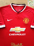 2014/15 Man Utd Home Premier League Football Shirt Di Maria #7 (Kids)