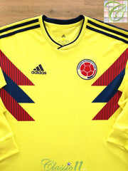 2018/19 Colombia Home Long Sleeve Football Shirt