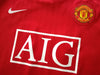 2007/08 Man Utd Home Premier League Football Shirt Anderson #8 (M)