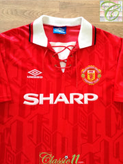1992/93 Man Utd Home Football Shirt