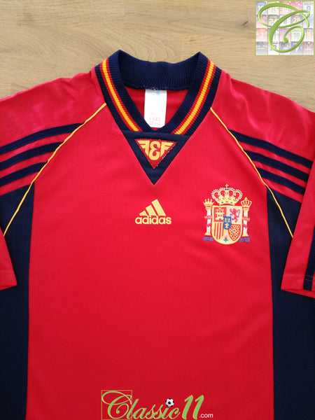 1998/99 Spain Home Football Shirt / Original Vintage Soccer Jersey