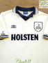 1993/94 Tottenham Home Football Shirt Barmby #7 (XL)