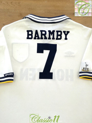 1993/94 Tottenham Home Football Shirt Barmby #7