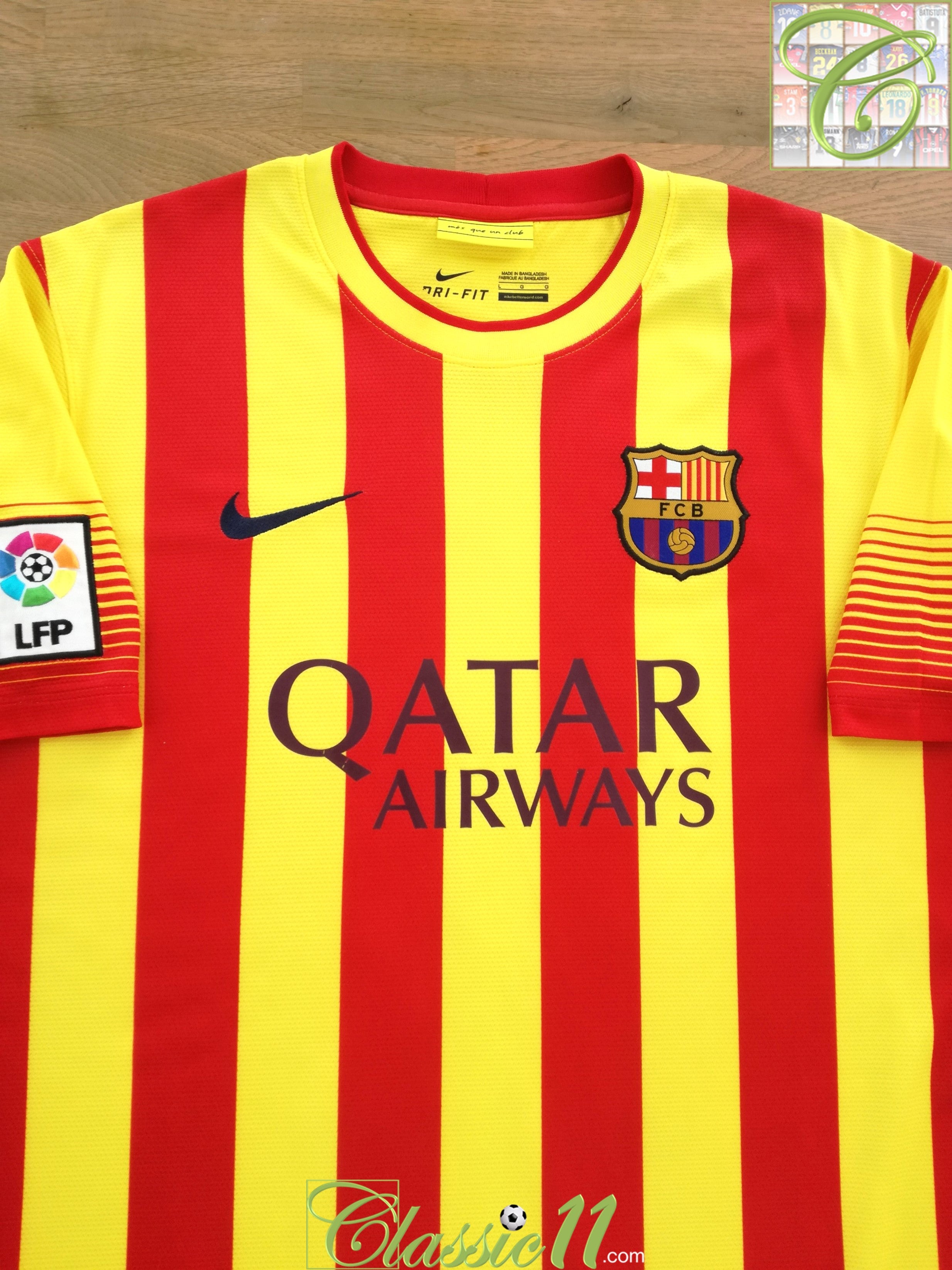 2013/14 Barcelona Away La Liga Football Shirt